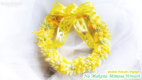 ipolani Hawaii�I���W�i�� Nā Makana Mimosa Wreath�L�b�g